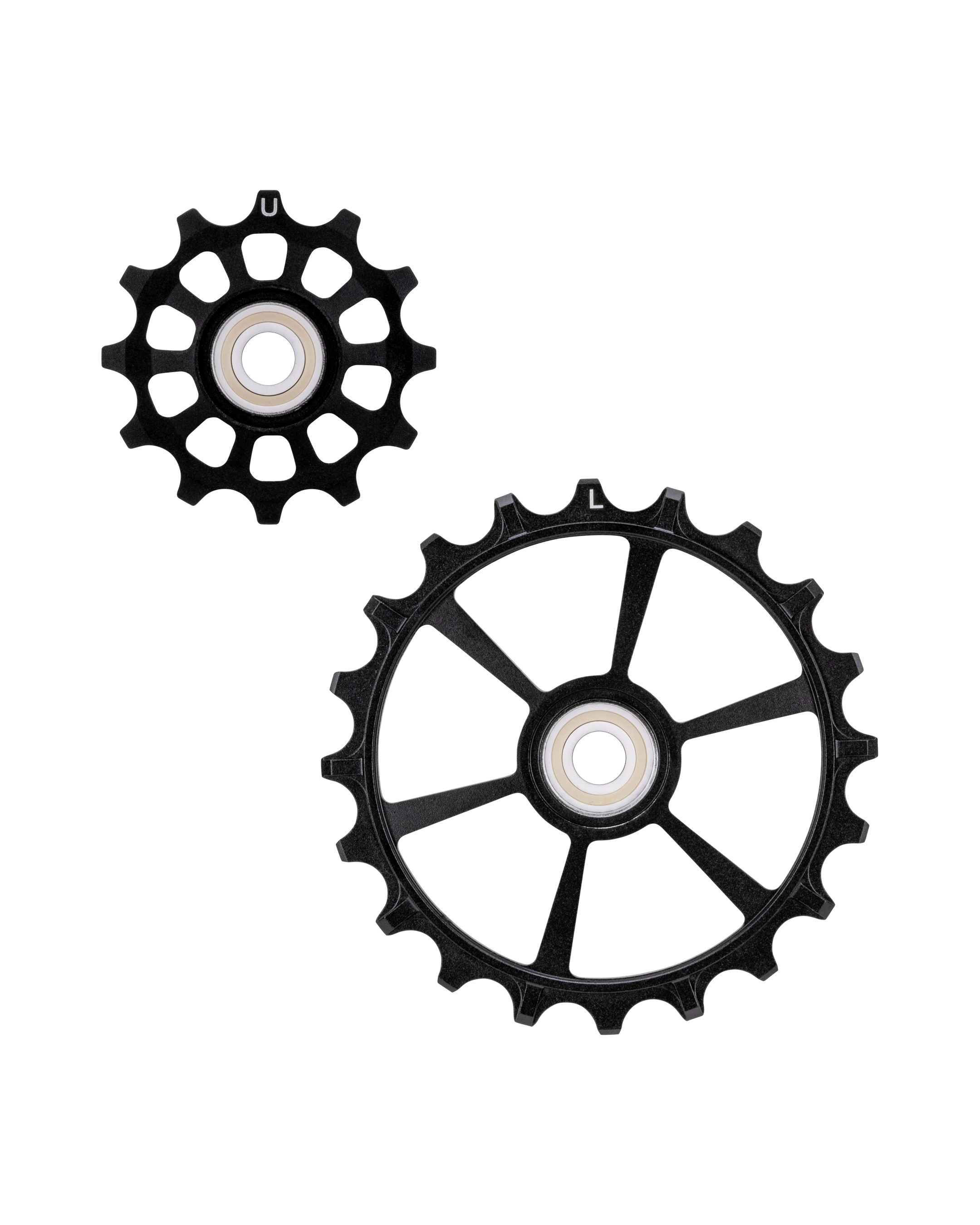 Kolossos Pulsar pulley set - Speed Kolossos, Shimano, 12T upper and 20T lower, black
