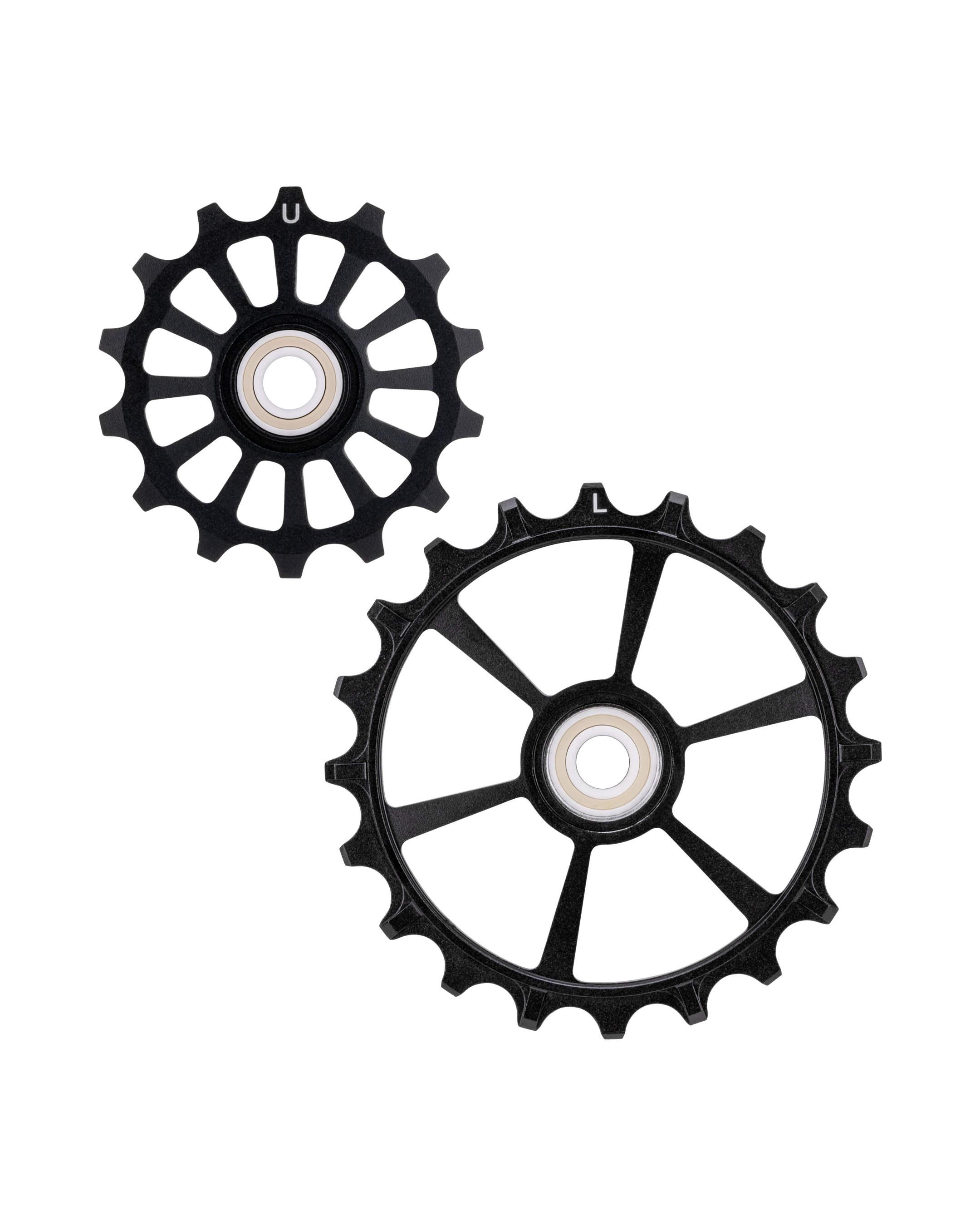 Kolossos Pulsar pulley set - Speed Kolossos, SRAM AXS, 14T upper and 20T lower, black