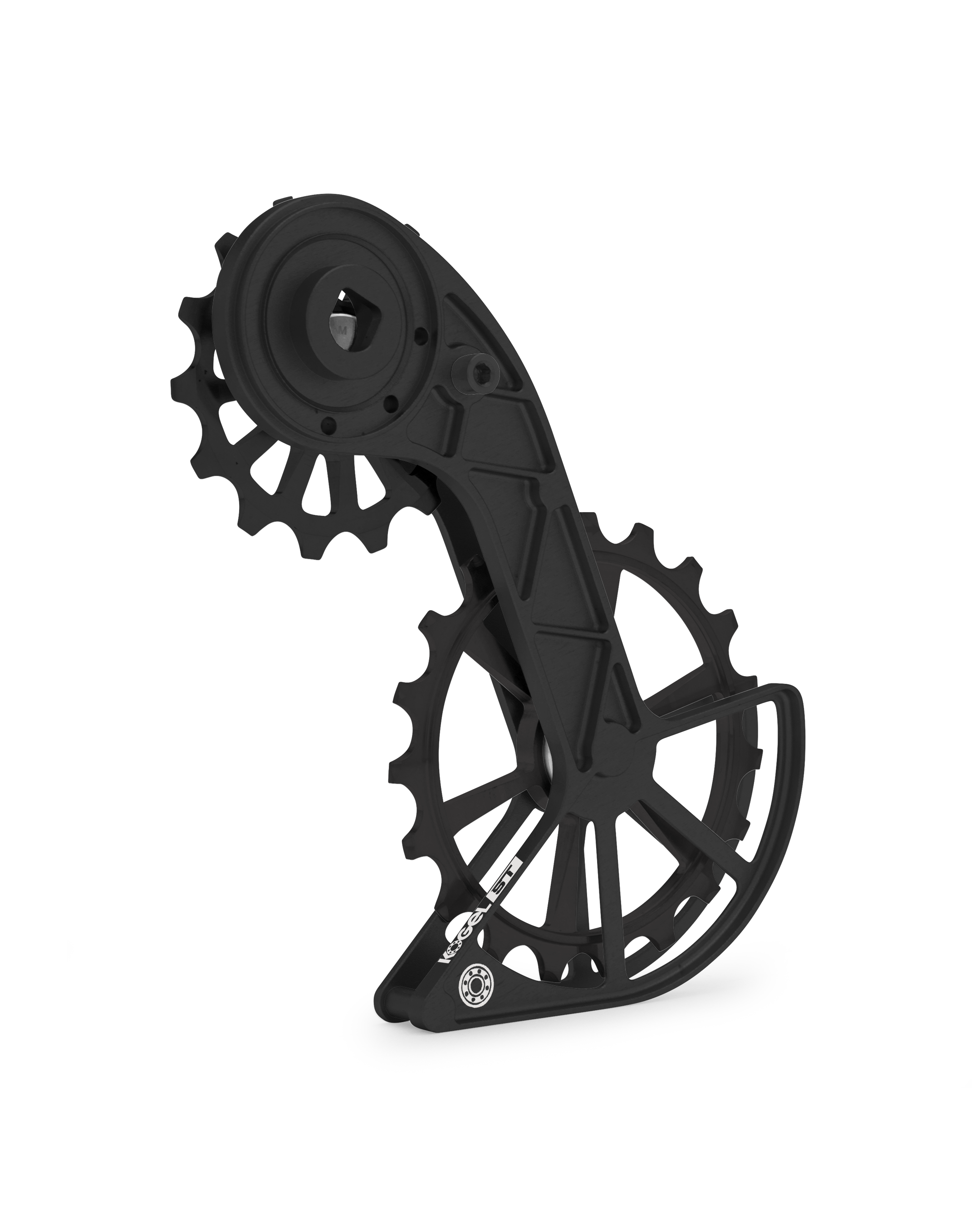 Kolossos ST Oversized Derailleur Cage - Rival eTap - Black - OVERSIZED PULLEY CAGE