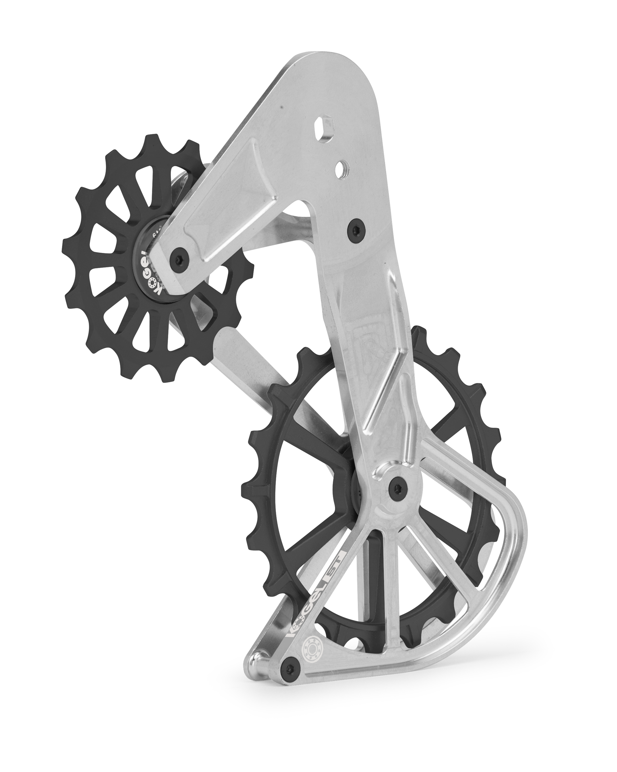 Kolossos ST Oversized Derailleur Cage - SRAM Transmission - Raw - OVERSIZED PULLEY CAGE
