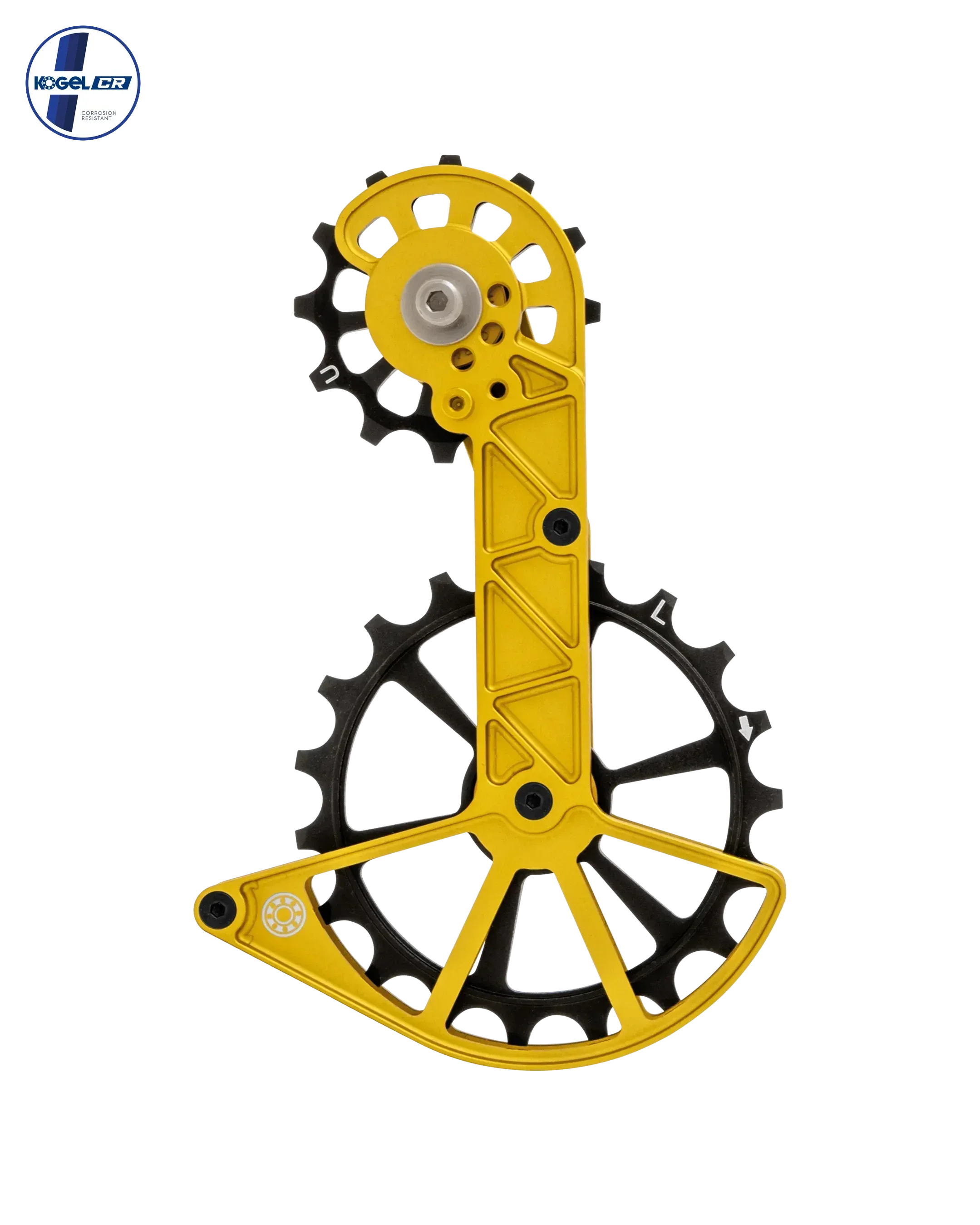 Shimano Oversized Derailleur Cage - GRX 2X and Ultegra RX800 - Gold - OVERSIZED PULLEY CAGE