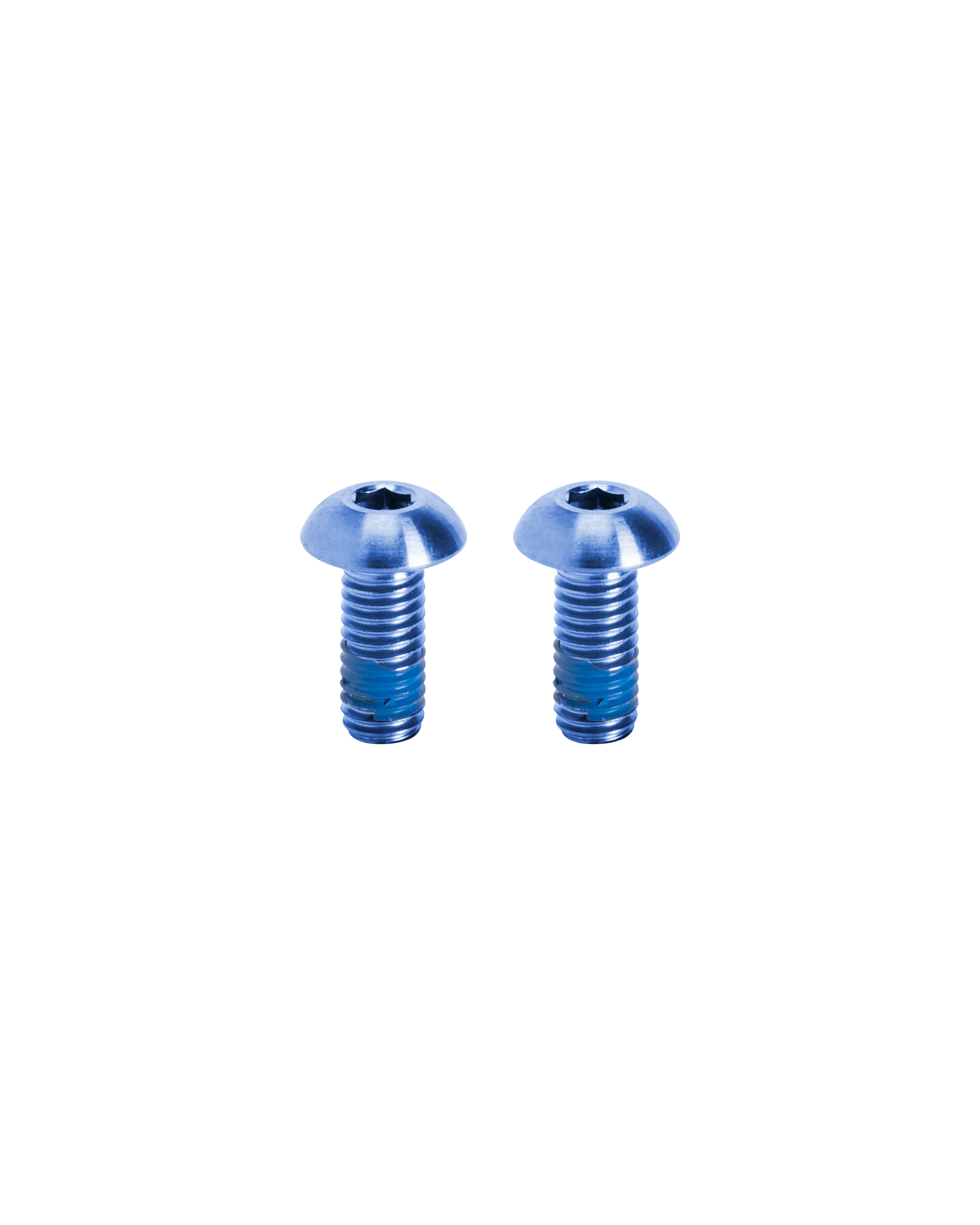 Titanium Bike Bottle Cage Bolts - Blue - FASTENERS