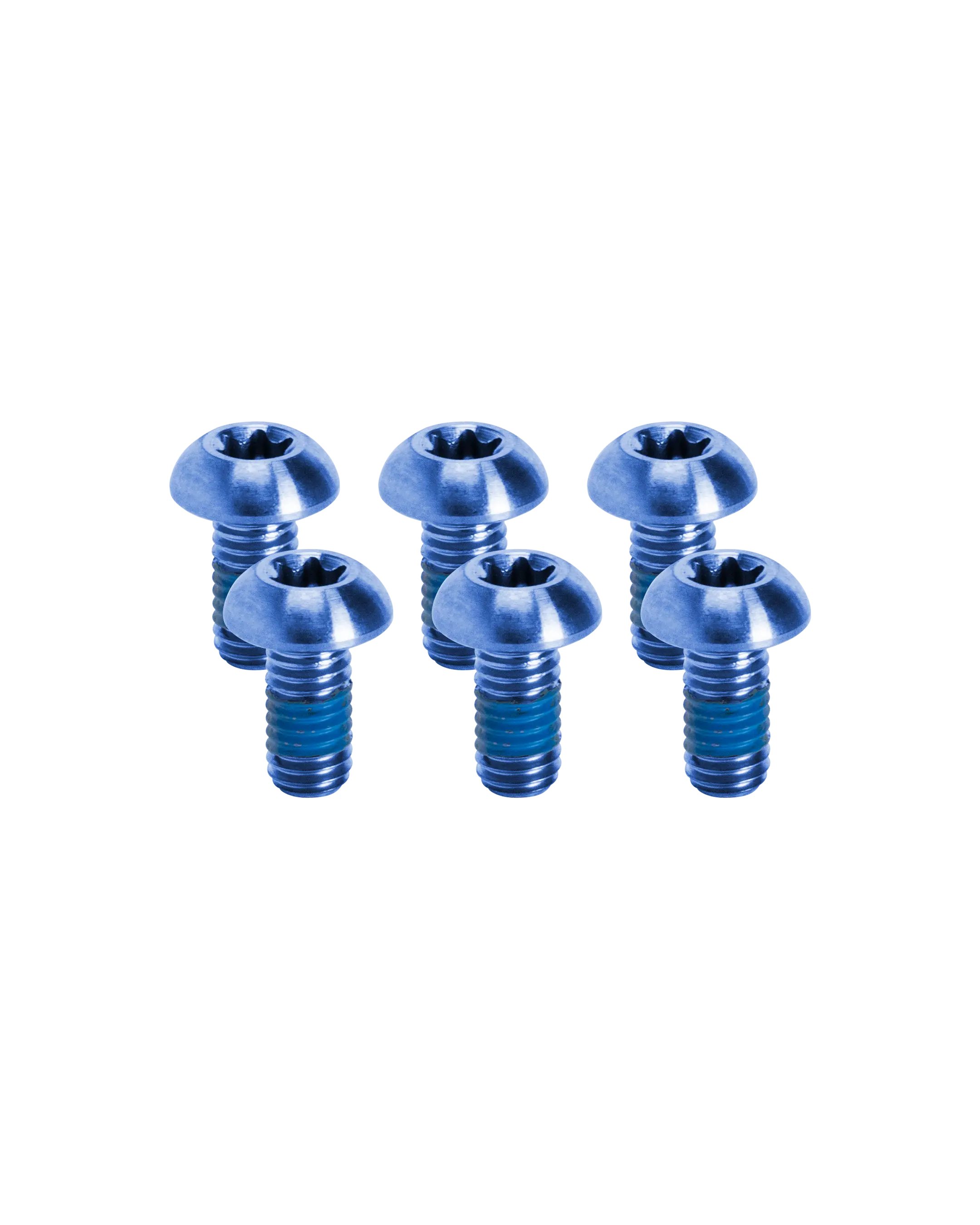Titanium Bike Disc Brake Rotor Bolts - Blue - FASTENERS