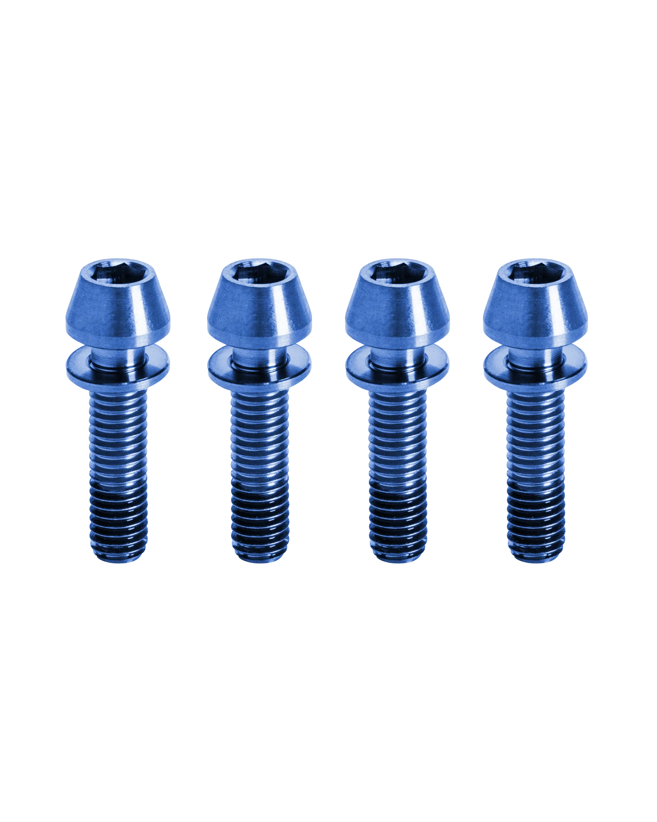 Titanium Bike Stem Bolts - Blue - FASTENERS