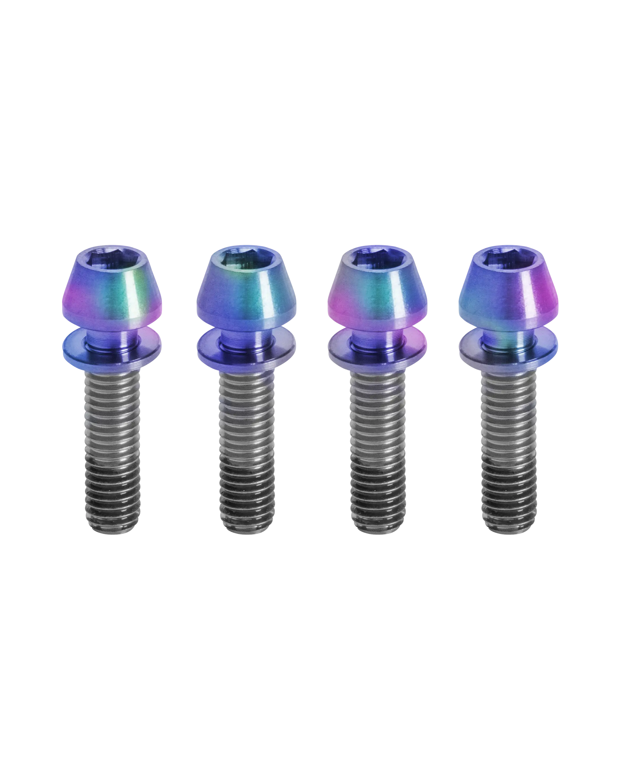 Titanium Bike Stem Bolts - Oil Slick - FASTENERS