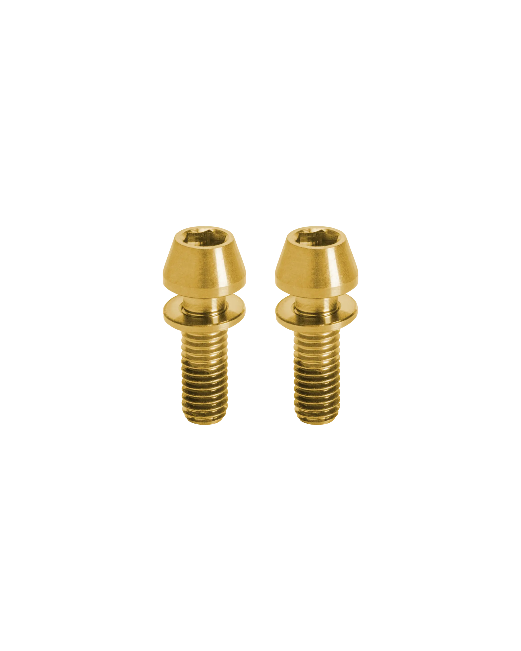 Titanium Steerer-Tube Clamp Bolts - Gold - FASTENERS
