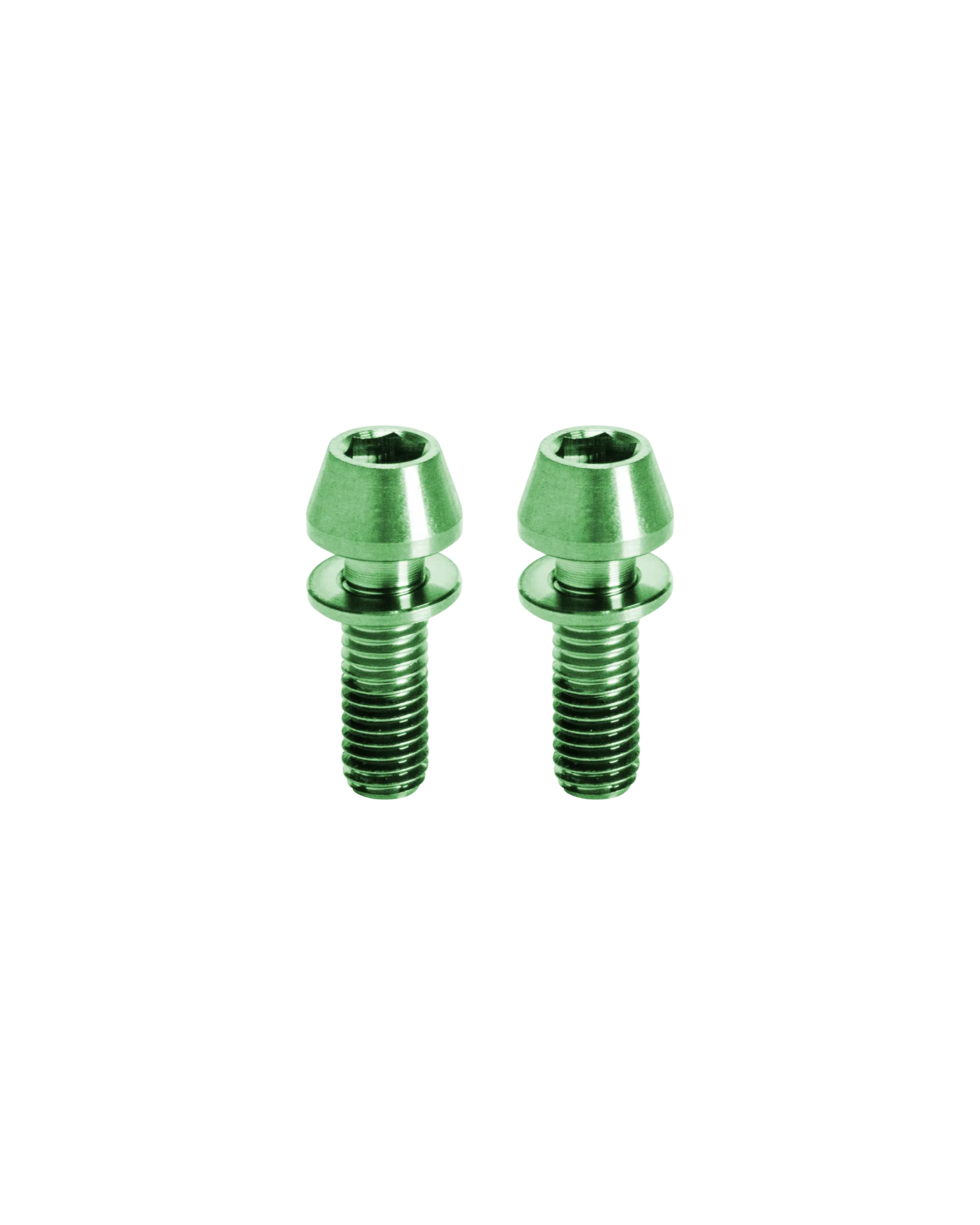 Titanium Steerer-Tube Clamp Bolts - Green - FASTENERS