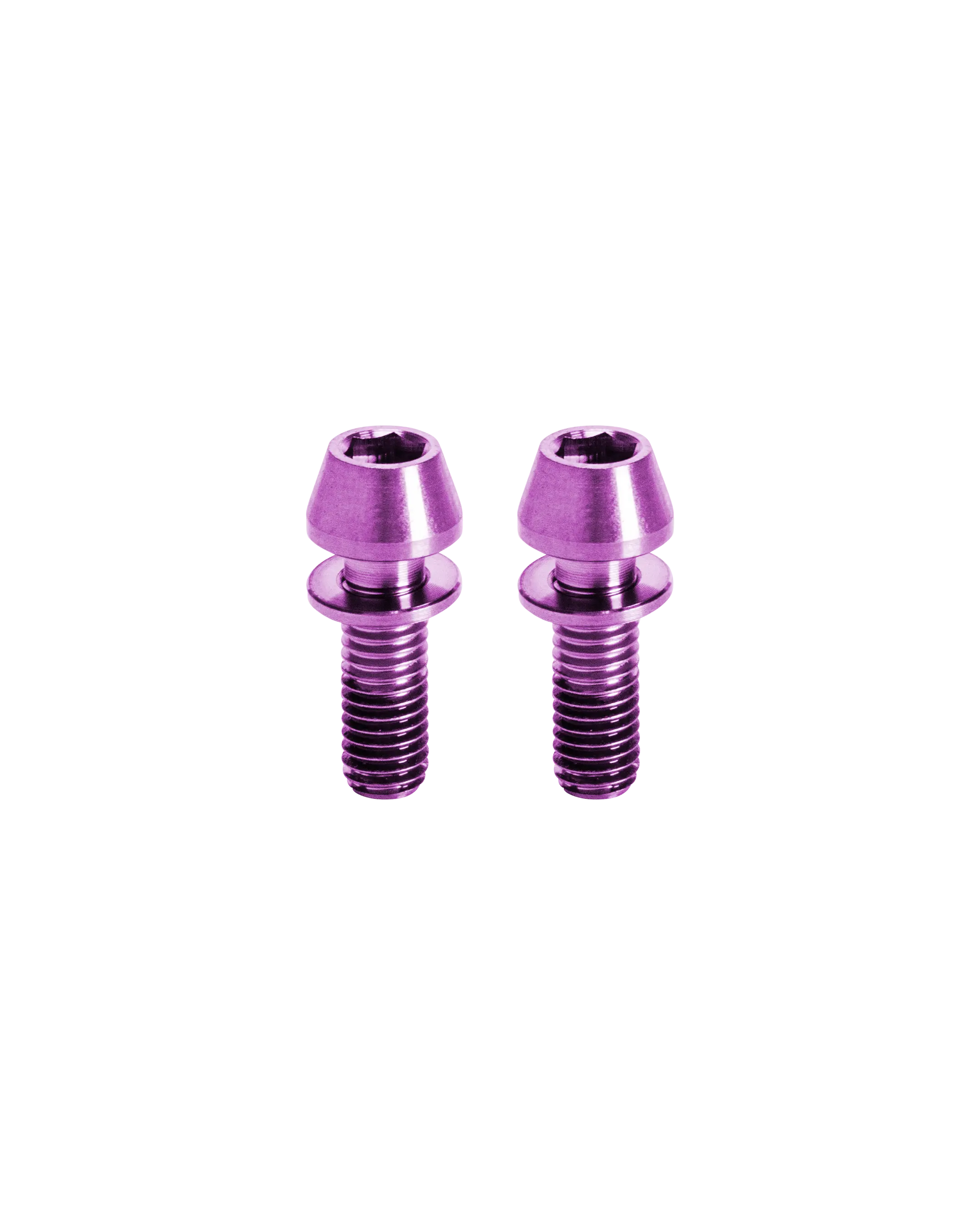 Titanium Steerer-Tube Clamp Bolts - Purple - FASTENERS