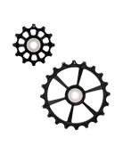 Kolossos Pulsar pulley set - Speed Kolossos, Shimano, 12T upper and 20T lower, black