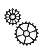 Kolossos Pulsar pulley set - Speed Kolossos, SRAM AXS, 14T upper and 20T lower, black