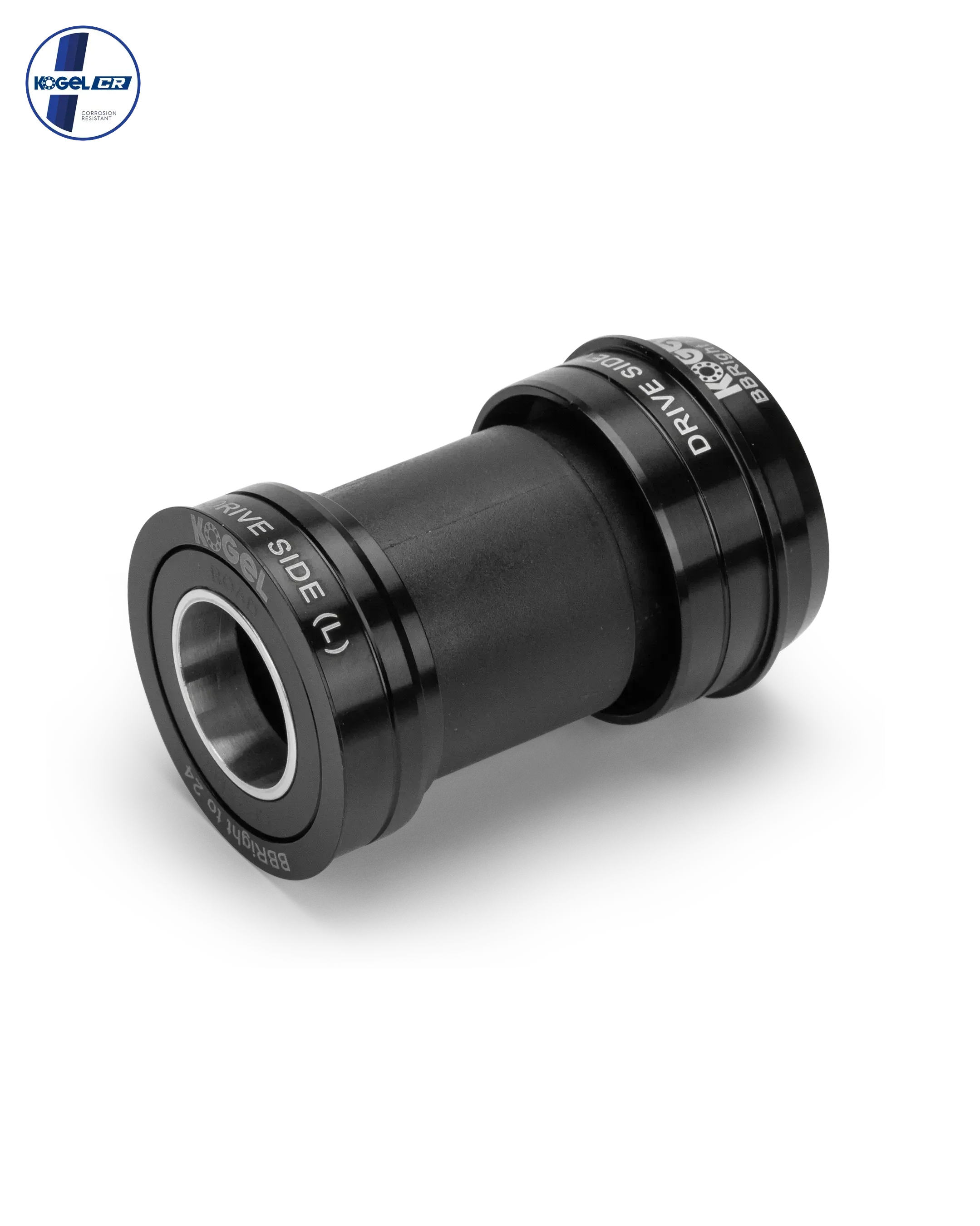 BBRIGHT-24 for Rotor 24mm cranks - Cross / Black / Corrosion Resistant Ceramic Bearings - BOTTOM BRACKET