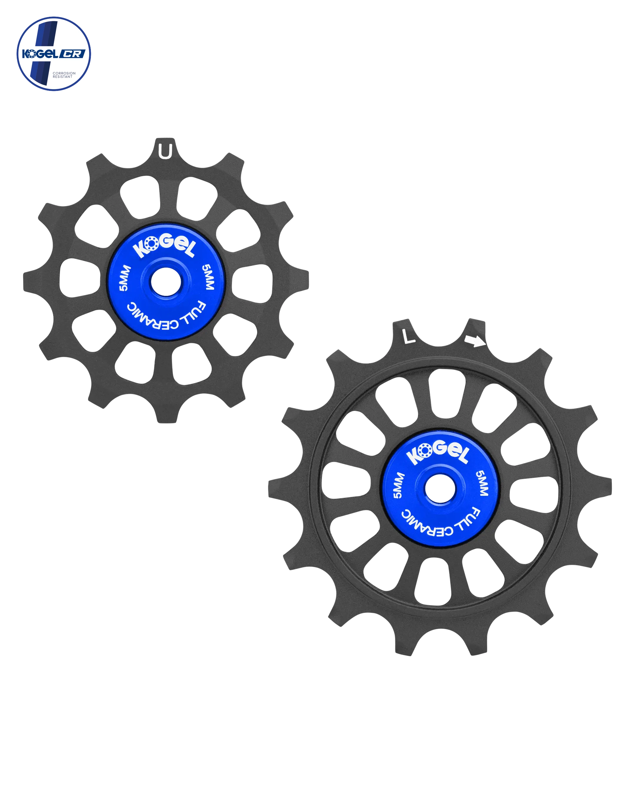 Oversized Derailleur Pulleys for Shimano Dura Ace R9100 - Full Ceramic - 12/14T - Black - DERAILLEUR PULLEYS