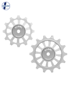 Oversized Derailleur Pulleys for Shimano 12-speed Dura-Ace R9200 - Hybrid Ceramic - 12/14T - Raw - DERAILLEUR PULLEYS