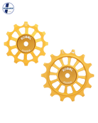 Oversized Derailleur Pulleys for Shimano 12-speed Dura-Ace R9200 - Hybrid Ceramic - 12/14T - Gold - DERAILLEUR PULLEYS