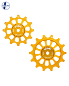 Oversized Derailleur Pulleys for SRAM 1x11 speed - Hybrid Ceramic - 12/14T - Gold - DERAILLEUR PULLEYS