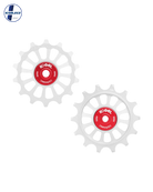 Pulley Covers - Sram EAGLE and XX1 pulleys / Red - DERAILLEUR PULLEYS