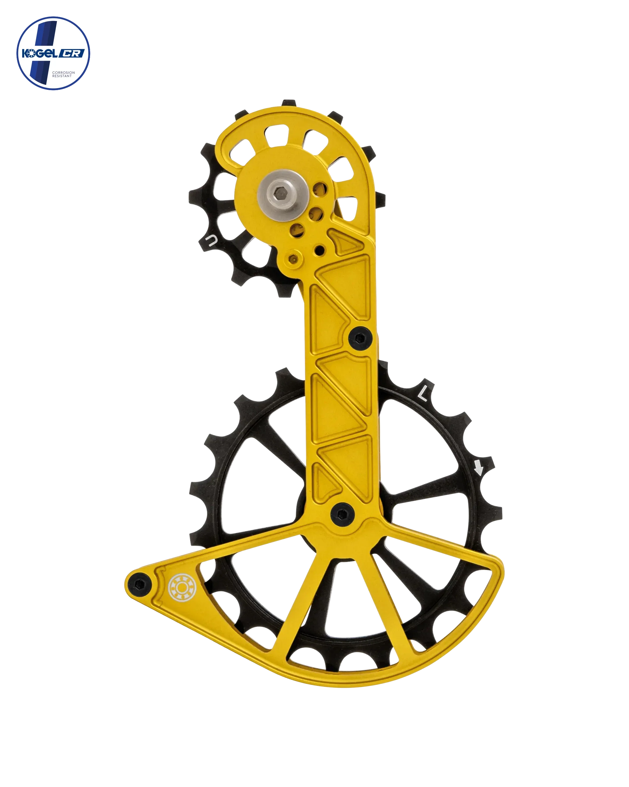 Shimano Oversized Derailleur Cage - GRX 2X and Ultegra RX800 - Gold - OVERSIZED PULLEY CAGE