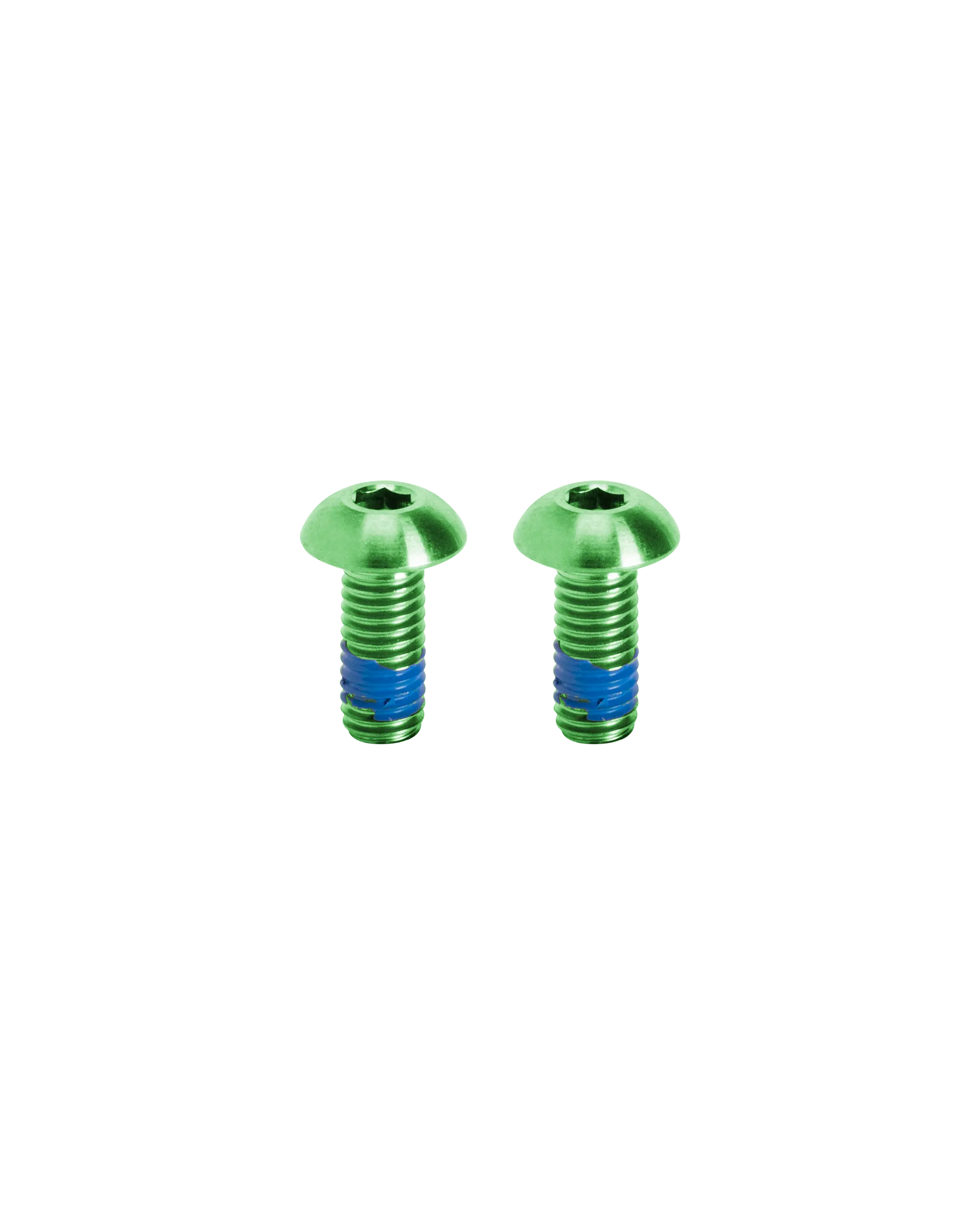 Titanium Bike Bottle Cage Bolts - Green - FASTENERS