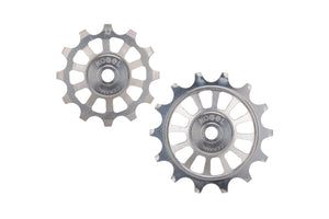 12/14T Oversized derailleur pulleys for Shimano Dura Ace R9100, Ultegra R8000/R8100 and 105 R7000 - Raw