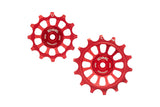 12/14T Oversized derailleur pulleys for Sram 1x11 speed - Fire Engine Red